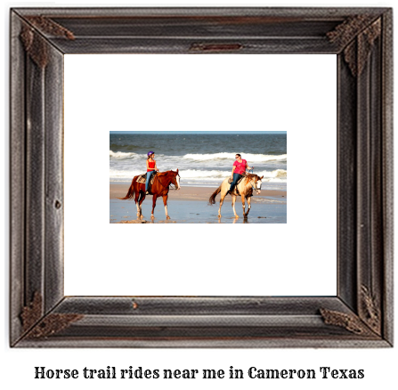 horse trail rides near me in Cameron, Texas